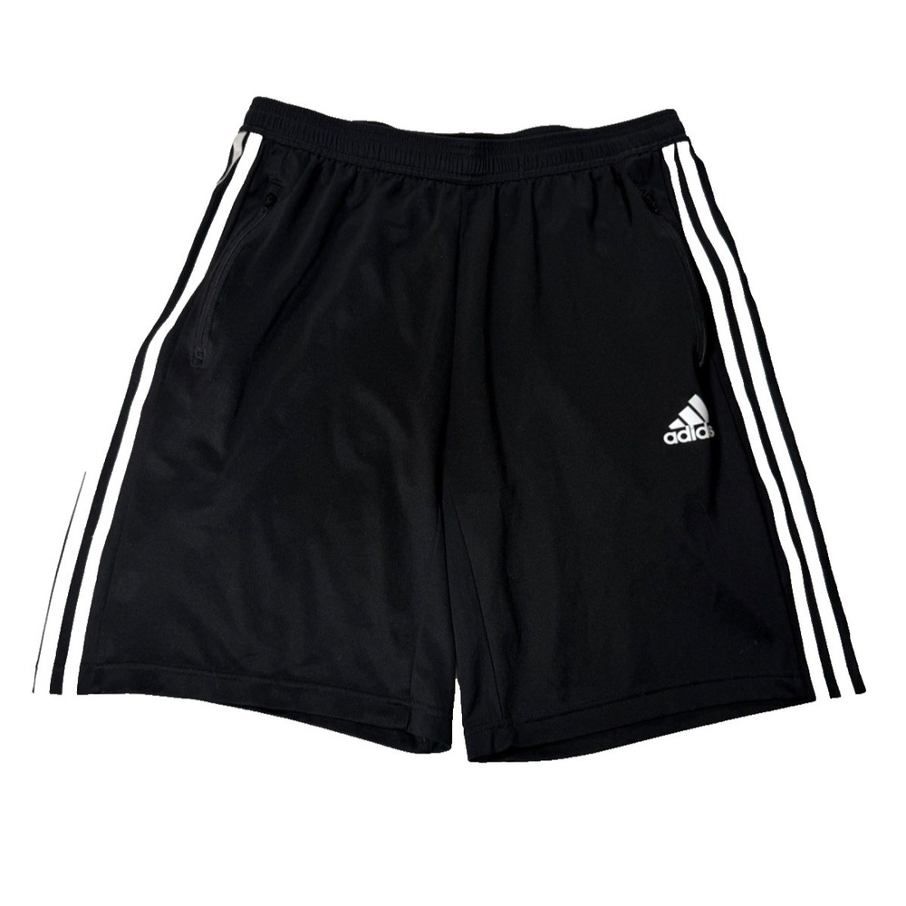 Adidas Men's Designed 2 Move 3-Stripes Primblue Shorts Black White Size L